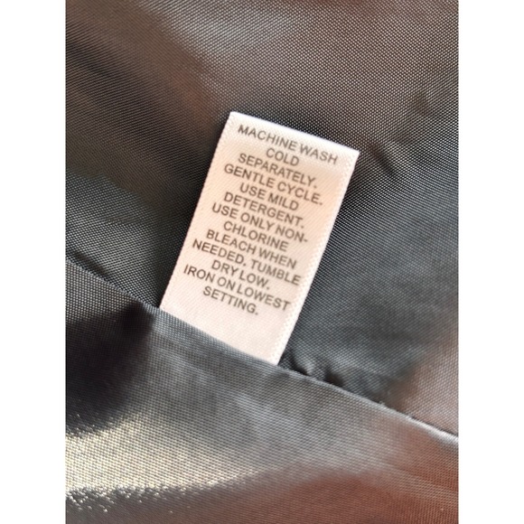 Cato Black Satin Trench Coat 3/4 Sleeve Button Front Jacket Size M Classic - Picture 8 of 12